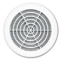 Grille concentrique blanc diamètre 147mm avec moustiquaire