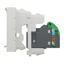 Prise RJ45 cat.6 FTP à connexion rapide Unica - blanc - 2 modules