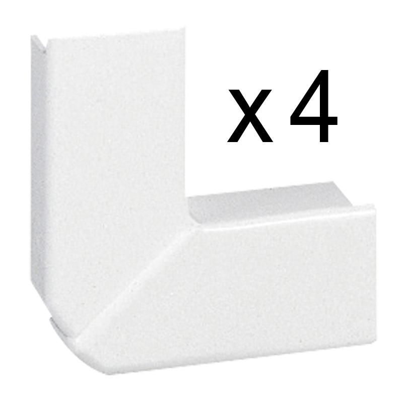 Kit tour de porte pour moulure - PVC blanc - 20x12,5 mm