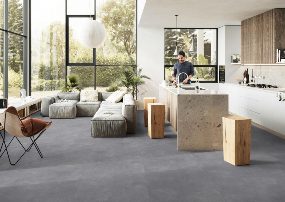 Dalle LVT Virtuo 30 Rigid Acoustic - décor latina pearl - 5,4x399x730 mm