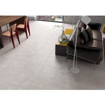 Carrelage sol intérieur grès cérame émaillé Coffrage - beige mat - 45x45 cm