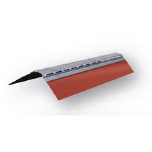 Closoir de ventilation rigide Profait - bavette aluminium - rouge - 2 m x 140 mm