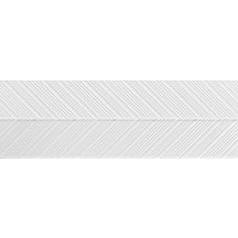 Faïence murale rectifiée Superwhite - décor spire mat - 30x60 cm