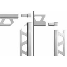 Profilé d'angle et de finition Quadec MC - angle sortant/rentrant - acier inoxydable - H. 10 mm - L. 2,50 m