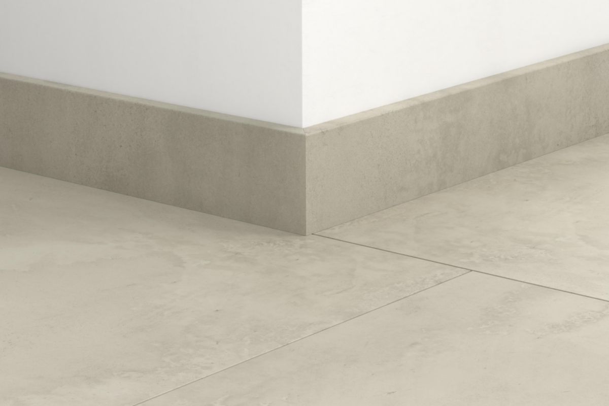 Plinthe standard à bords droits pour sol stratifié 5488 - grey concrete - L. 2,4 m - 12x58 mm