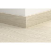 Plinthe parquet pour sol stratifié - bord droit - misty grey oak - 14x77x2400 mm