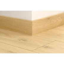 Plinthe parquet pour sol stratifié - bord droit - desert greige oak - 14x77x2400 mm