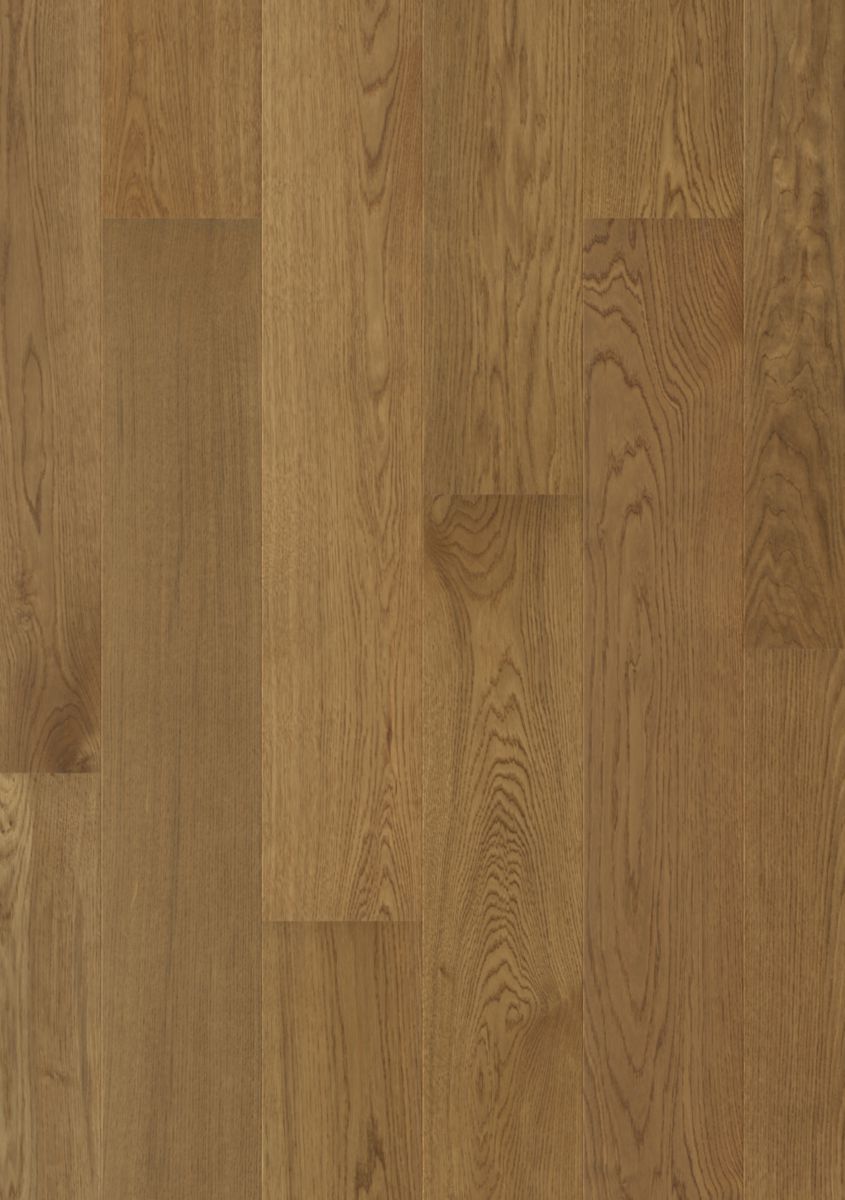 Parquet contrecollé résistant à l'eau Cascada - chêne caramel brun extra mat - 190x1820 mm - ép. 13 mm