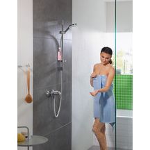 Ensemble barre de douche 65cm Crometta Vario 2 jets avec porte-savon 26553400