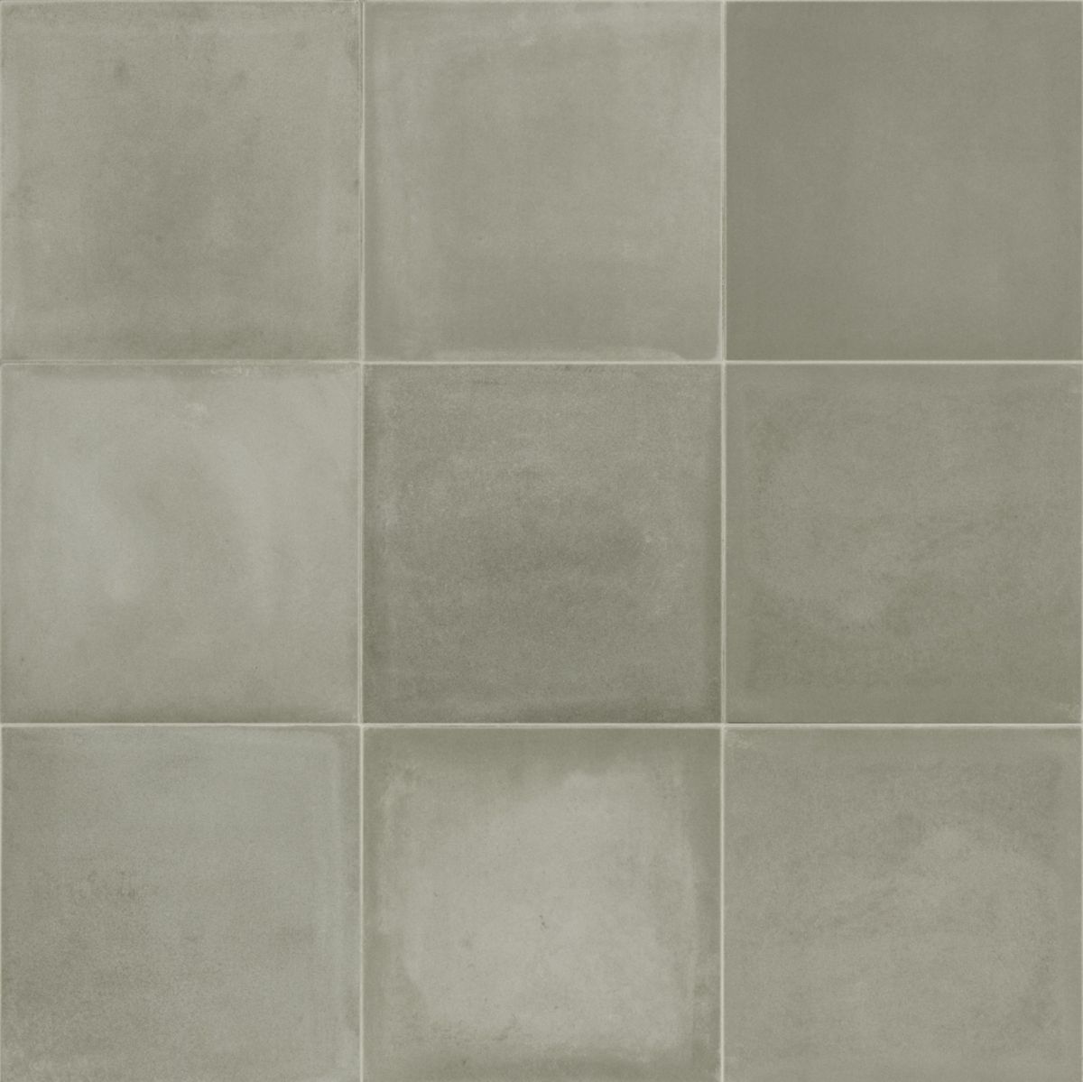 Carrelage sol/mur intérieur D_Segni Blend - grès cérame émaillé - grigio - 20x20 cm