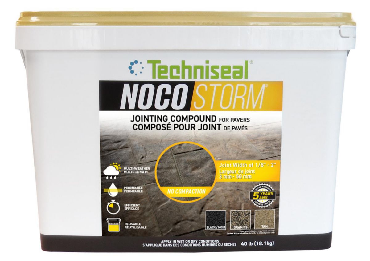 Composé Nocostorm pour joint de pavé - teinte Tan - seau de 18,1 kg