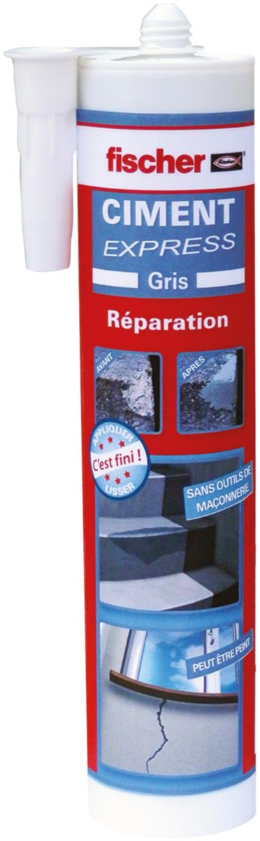 Produit de réparation Ciment Express - gris - cartouche de 310 ml