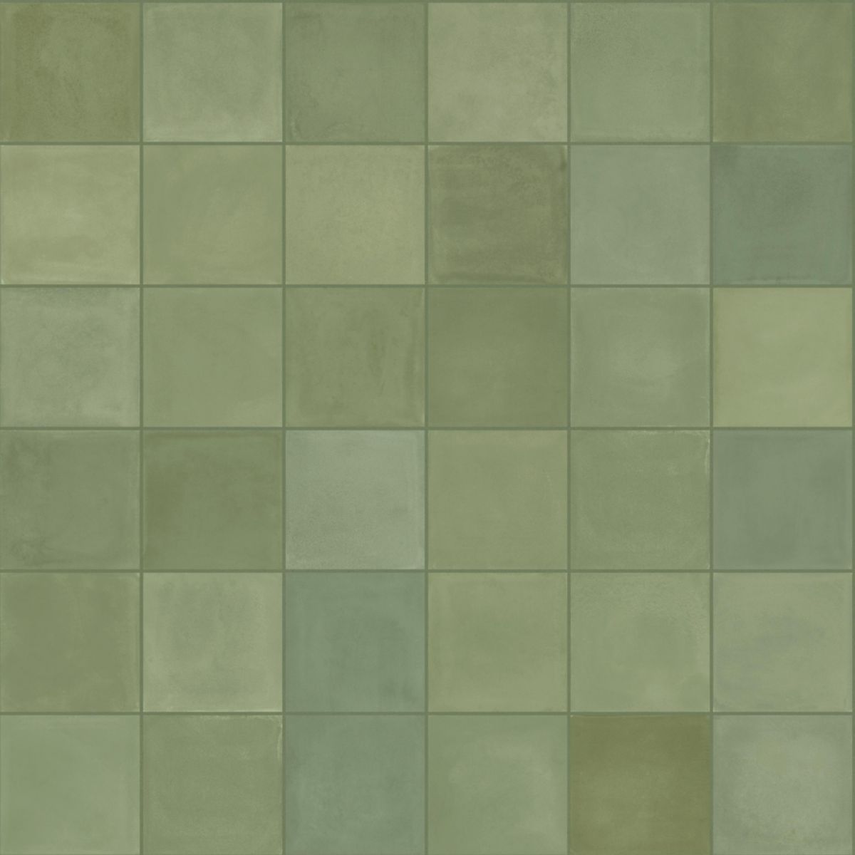 Carrelage sol/mur intérieur D_Segni Blend - grès cérame émaillé - verde - 10x10 cm