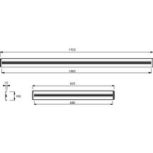 Kit de réhausse (13 pieds + tablier basic) pour receveur FLIGHT réf E6250600