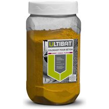 Colorant pour béton, ciment, chaux et plâtre - jaune - ULTIBAT pot de 300 g