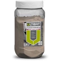 Colorant pour béton, ciment, chaux, plâtre - ton pierre - ULTIBAT pot de 400g