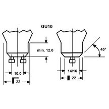 Lampe LED à réflecteur RefLED ES50 - 4,2 W - 345 lm - 3000 K - culot GU10 - corps blanc - angle faisceau 36°