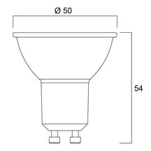 Lampe LED à réflecteur RefLED ES50 - 4,2 W - 345 lm - 3000 K - culot GU10 - corps blanc - angle faisceau 36°