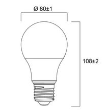 Lampe LED ToLEDo GLS A60 - E27 - 8 W - 806 lm - 4000 K