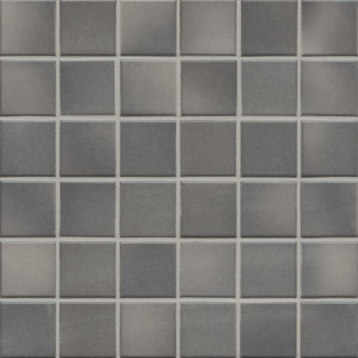 Mosaïque antidérapante grès émaillé pressé Fresh Secura - gris moyen - tesselles 5x5 cm