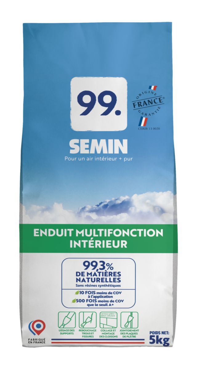 Enduit multifonction en poudre Semin 99. - sac de 5 kg