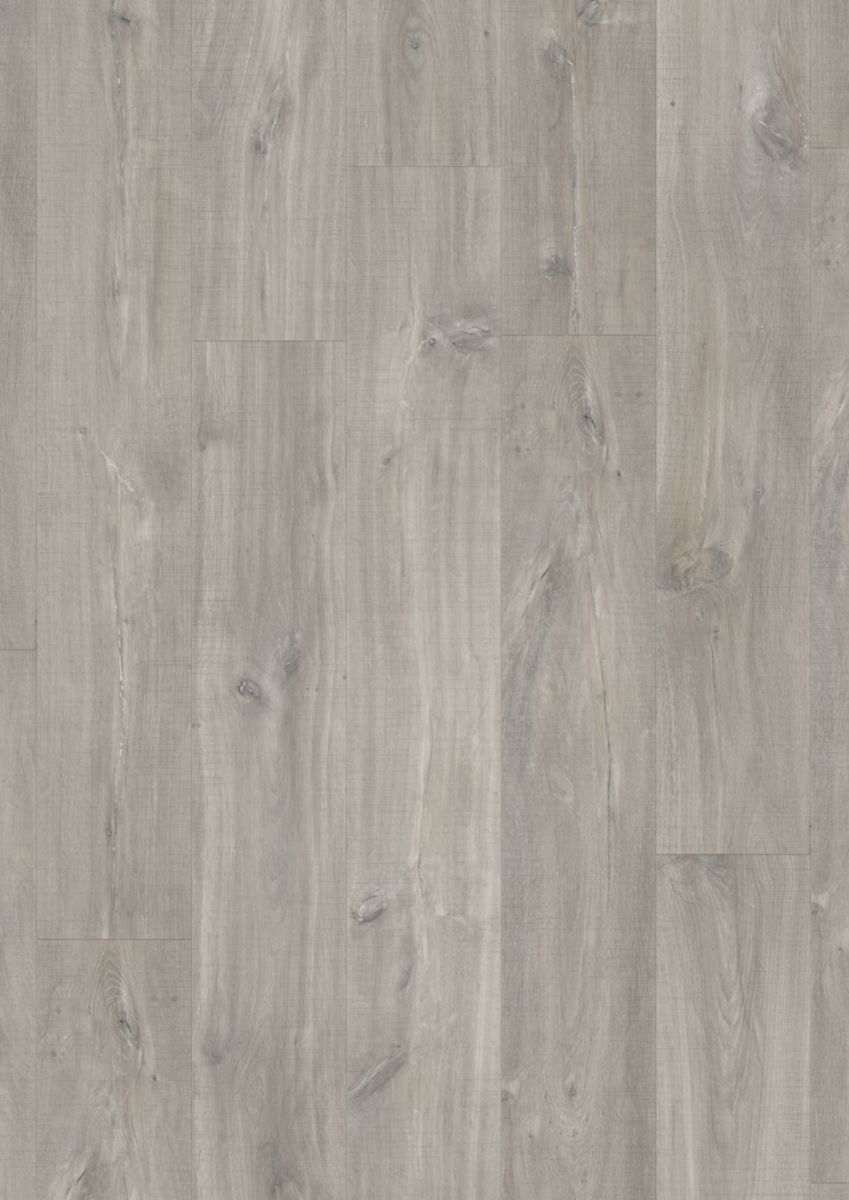 Sol intérieur vinyle LVT résistant à l'eau Blos - chêne canyon gris avec traits de scie - 1251x189 mm - ép. 5 mm