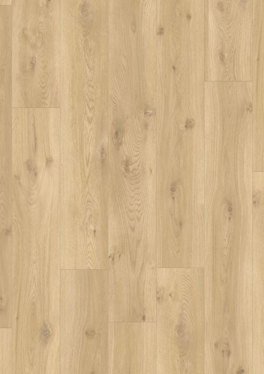 Sol intérieur vinyle LVT résistant à l'eau Blos - chêne flotté beige - 1251x189 mm - ép. 5 mm