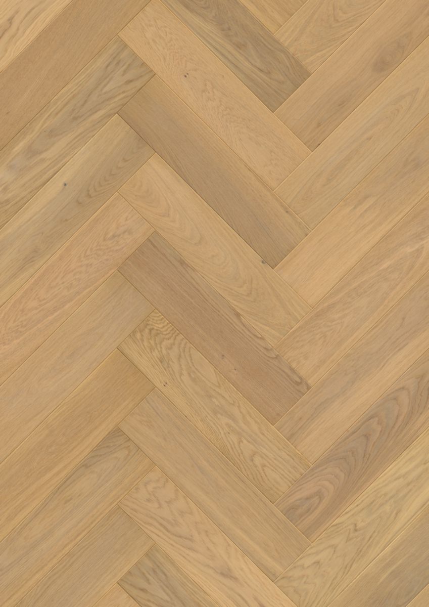 Parquet contrecollé Disegno - chêne pur clair extra-mat - 13,5x145x580 mm