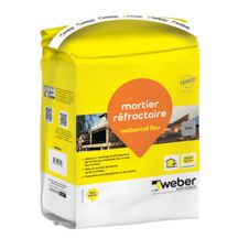 Mortier réfractaire webercel feu - sac de 5 kg