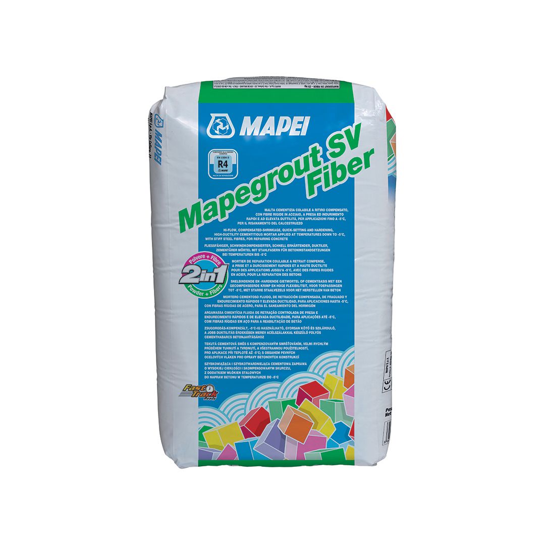 Mortier coulable à retrait compensé Mapegrout SV fiber - sac de 25 kg