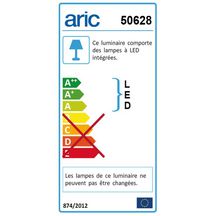 Réglette meuble LED Tori - blanc - 10 W - IP20 - L. 585 mm