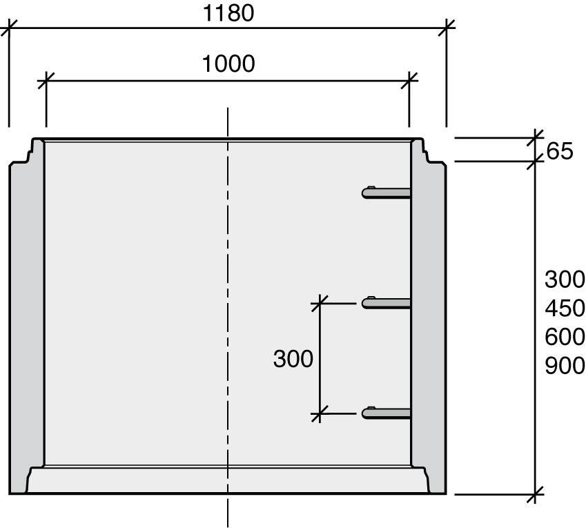 Elément droit dn1000 di hu900 emb jplas 3ech