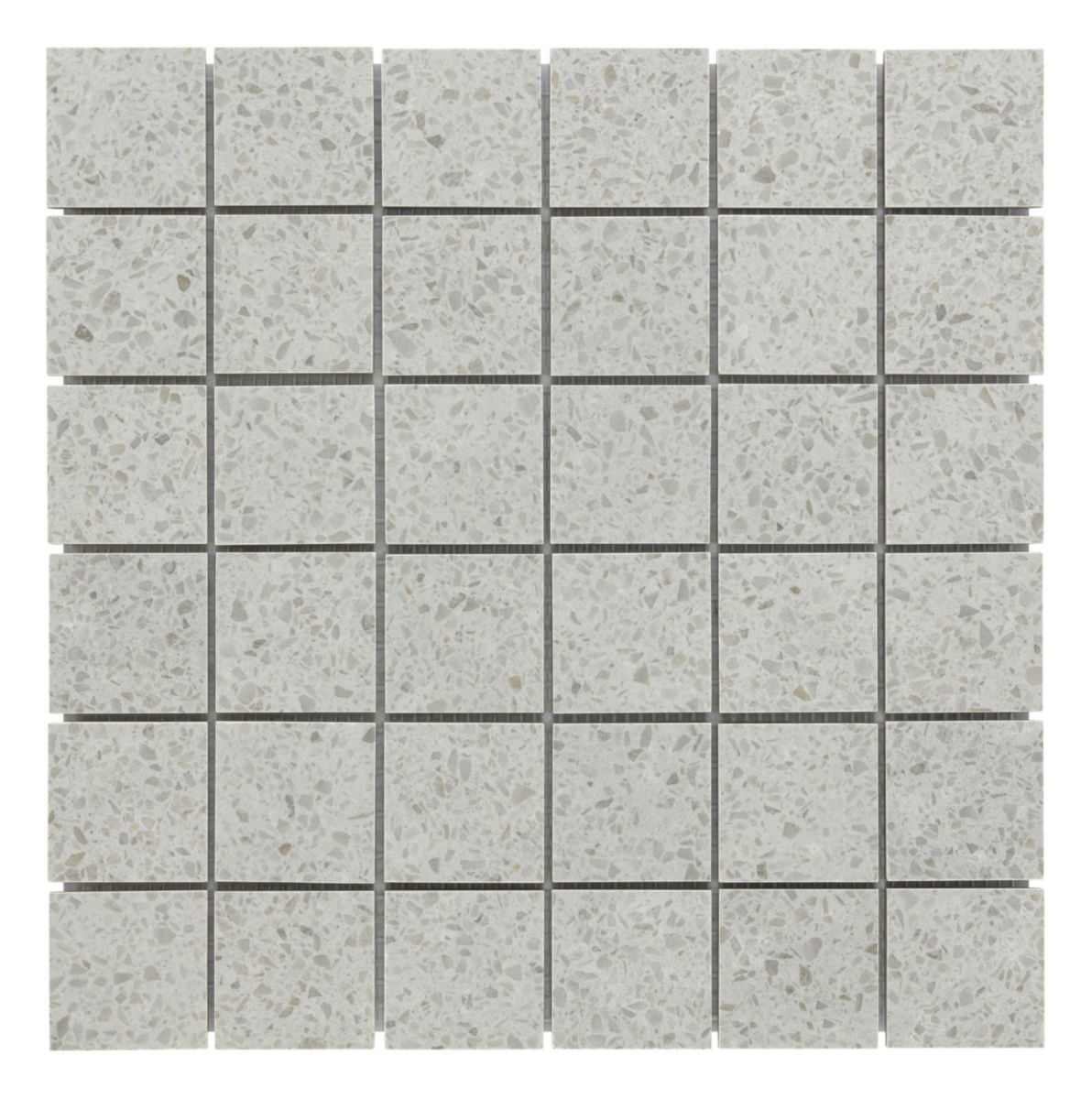 Grès cérame Arte Deco Nooba gris mosaique 29,8 x 29,8 cm