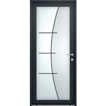 G1.Porte d'entrée Mixte bois/aluminium 67 Modèle Téa