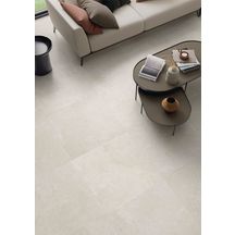 Carrelage de sol intérieur Totalook Resin Soft - grès cérame émaillé rectifié - ton bianco - 80x80 cm - ép. 9,5 mm