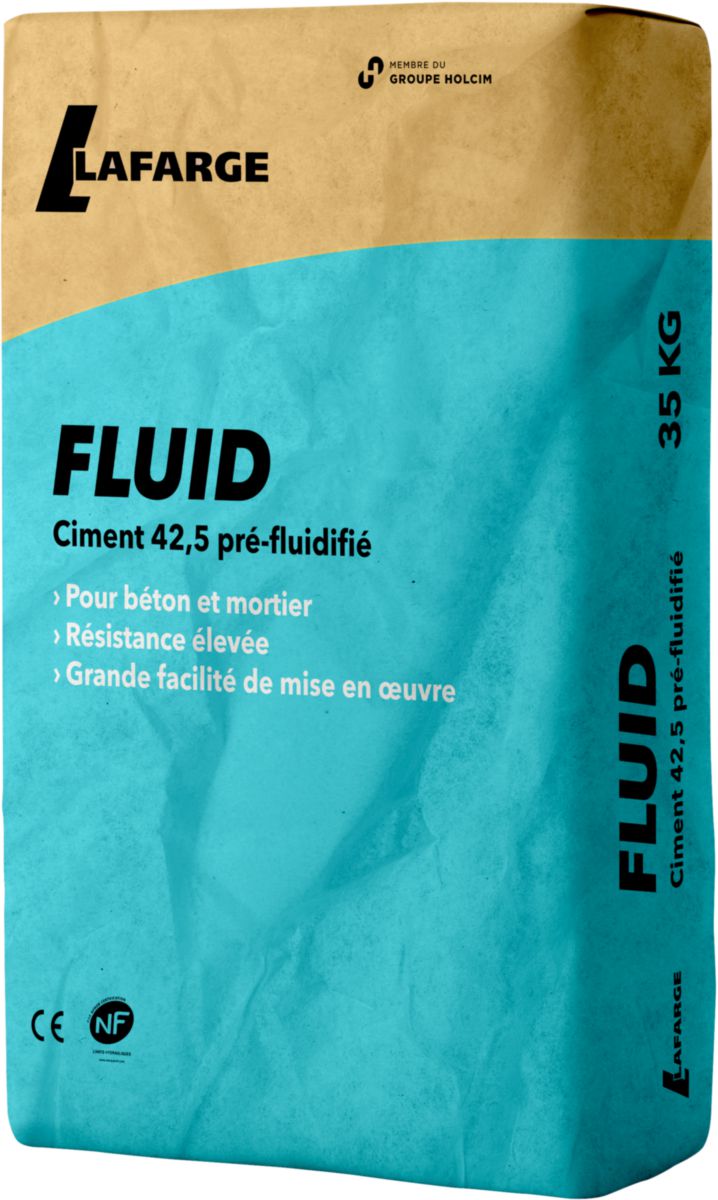 Ciment pré fluidifié Fluid - sac de 35 kg