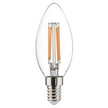 Lampe Led ToLEDo Retro Flamme GLS A60 - 4,5 W/470 lm - culot E14 - blanc chaud - paquet de 4 pcs