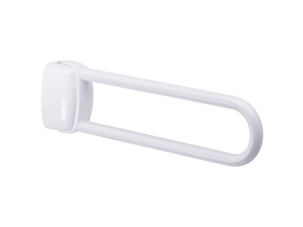 Barre appui relevable L 60 cm époxy blanc blocage horizontal et vertical réf. 048860