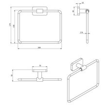 Anneau porte-serviettes Alterna