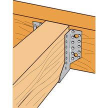 Sabot deux éléments SDE340/30 gauche - acier galvanisé - 30x138x84 mm