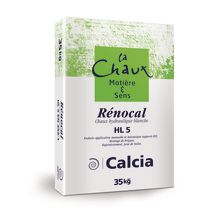 Chaux de construction blanche RÉNOCAL HL 5 - sac de 35 kg