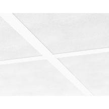 Dalle de plafond acoustique laine de verre Advantage A - bords A - blanc - 600x600 mm - ép. 15 mm