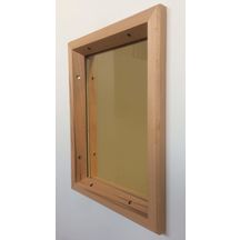 Jeu de parclose EI30 avec joint et vitrage Pyrobel 16 pour profil Jeld Wen 40x33 - 40x30 cm