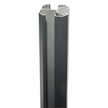 Poteau grand vent 3 en 1 - aluminium thermolaqué sablé - L. 2,315 m - 64x70 mm