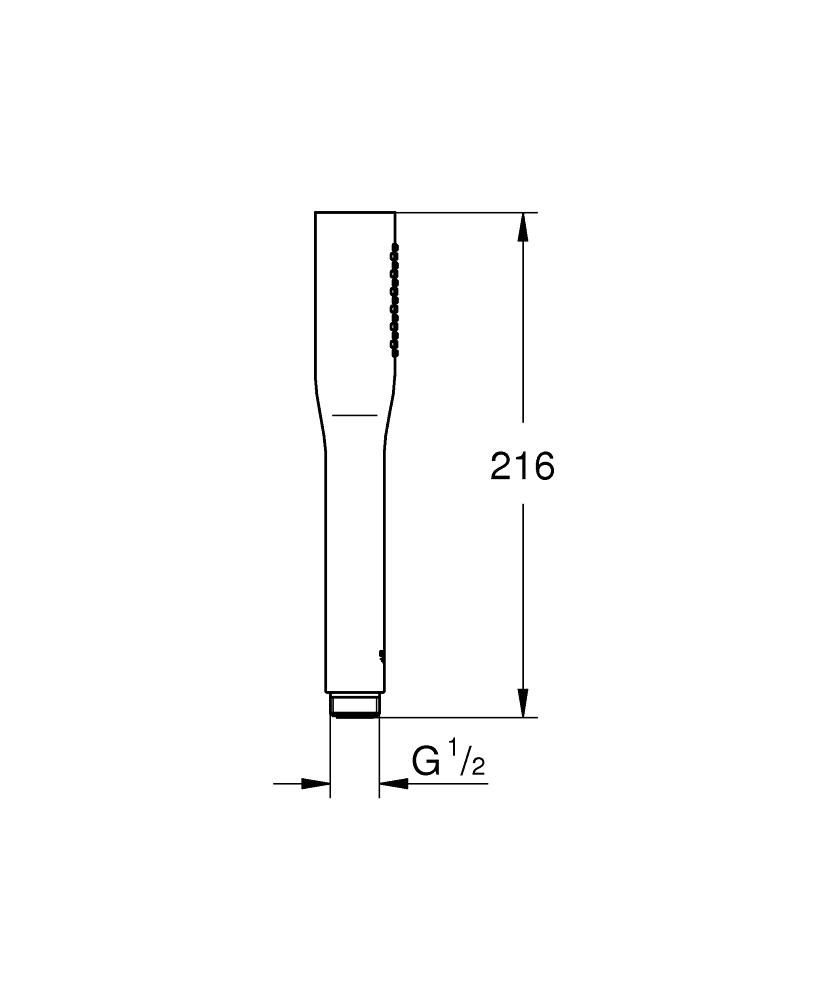 Douchette 1 jet Euphoria Cosmopolitan Stick Chromé 27400000