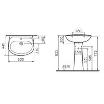 Lavabo Alterna Primeo 2 60 cm -