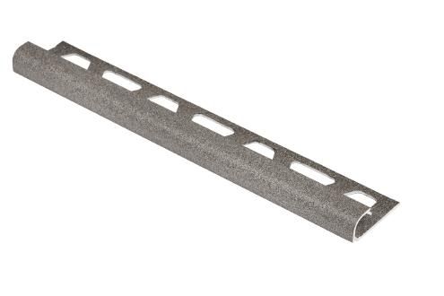 Profilé angle sortant Schlüter-RONDEC-RO110TSSG - aluminium - finition gris pierre structuré - H. 11 mm - L. 2,5 m