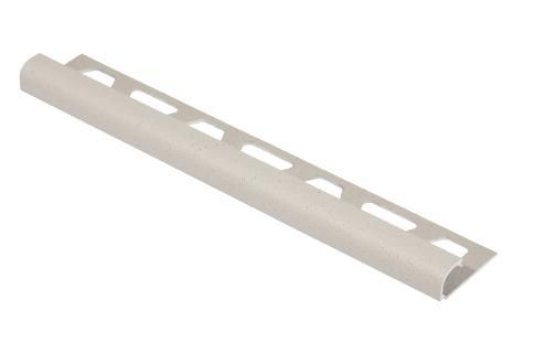 Profilé angle sortant Schlüter-RONDEC-RO100TSI - aluminium - finition ivoire structuré - H. 10 mm - L. 2,5 m