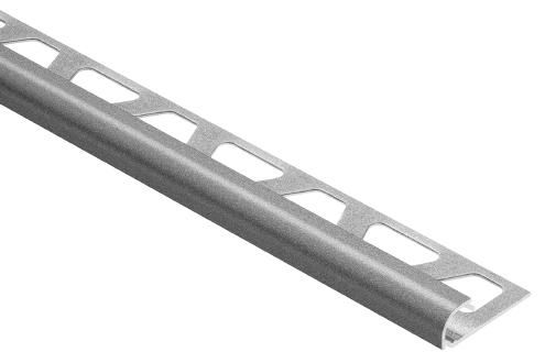 Profilé angle sortant Schlüter-RONDEC-RO80TSG - aluminium gris structuré - H. 8 mm - L. 2,5 m