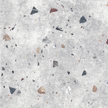 Carrelage grès cérame émaillé Lunar - terrazzo gris - 64,5x64,5 cm - ép. 9 mm